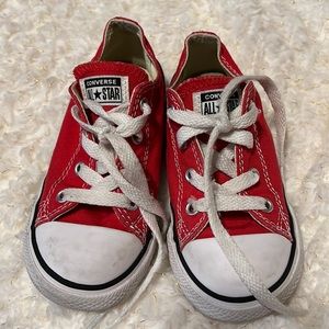 Used kids red CONVERSE ALL STAR size 9